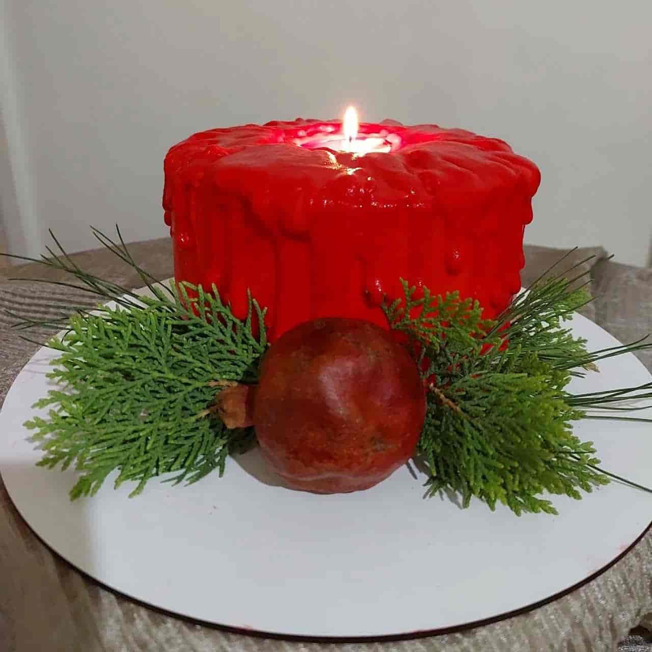 کیک شمع یلدایی